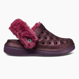 Kids' Varsity Lined Clog with Popinz – Glitter - Final Sale